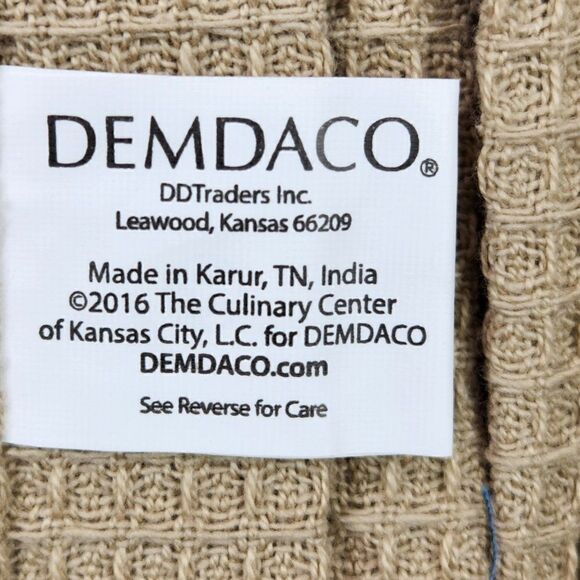 Kitchen Towel Boa Demdaco Blue Tan Floral Country Traditional New - Picture 6 of 7